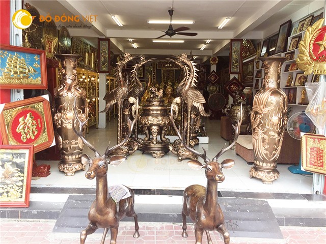 Cửa hàng bán hạc đồng thờ cúng tại Cần Thơ