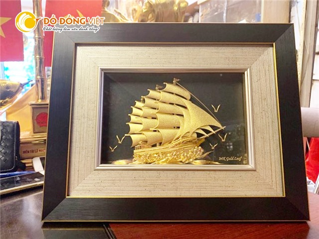 Tranh mạ vàng 24k- quà tặng cao cấp, quà Tết 2022 sang trọng, ý nghĩa