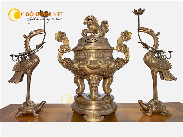 Mua bộ đỉnh đồng tam sự hoa sòi tai mây tại tỉnh Tiền Giang