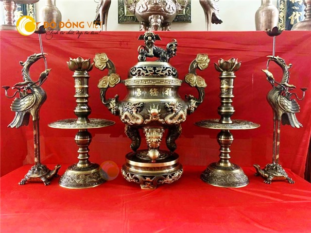 Địa chỉ mua đỉnh đồng đỏ song long chầu nguyệt tại Bạc Liêu