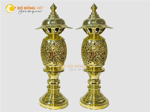 Đèn đồng thờ cúng giá rẻ tại Long Xuyên