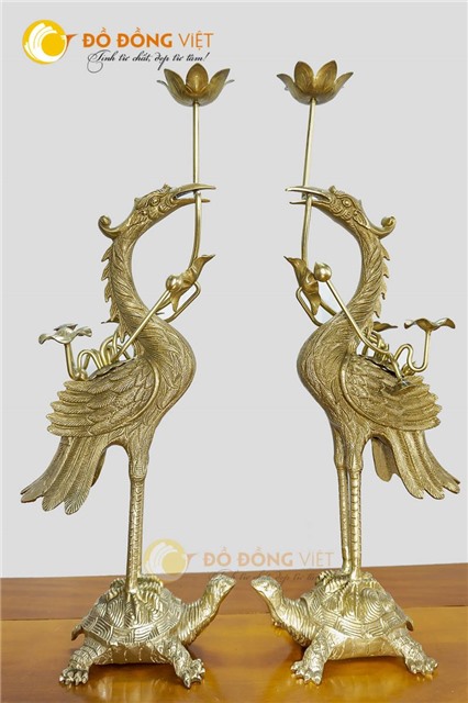 Đôi hạc chầu bên đỉnh đồng và ý nghĩa của chúng