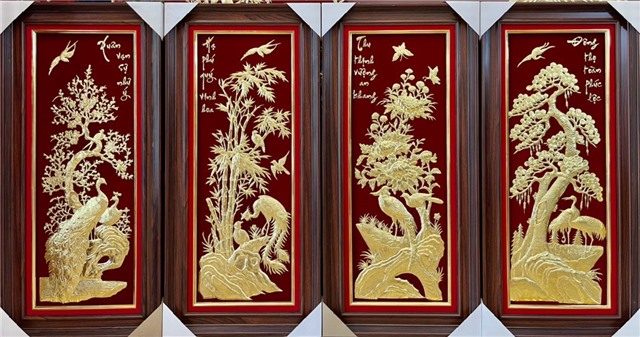 BỘ TRANH TỨ QUÝ - TÀI LỘC VÀ TRƯỜNG THỌ