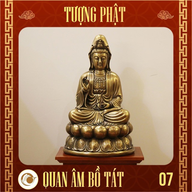 TƯỢNG QUAN ÂM BỒ TÁT BẰNG ĐỒNG - VẺ ĐẸP TÂM LINH