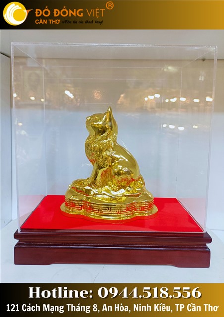 GIỚI THIỆU LINH VẬT PHONG THỦY CHO NGƯỜI TUỔI MÃO – TƯỢNG MÈO MẠ VÀNG