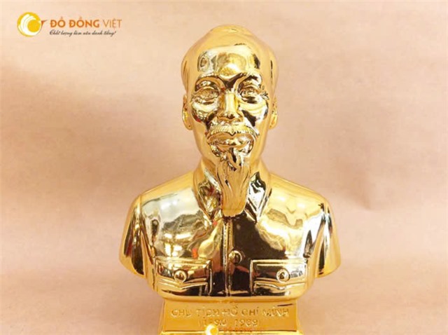 TƯỢNG CHÂN DUNG BẰNG ĐỒNG DÁT VÀNG - THIẾT KẾ THEO YÊU CẦU