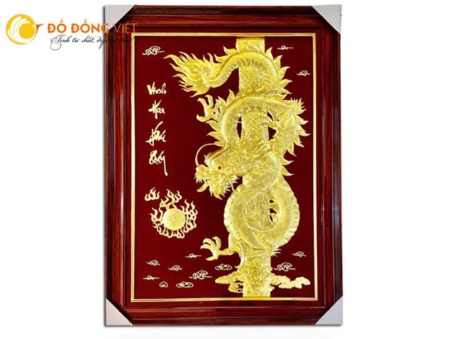 TRANH RỒNG PHÚ QUÝ MẠ VÀNG - BIỂU TƯỢNG CỦA SỰ THỊNH VƯỢNG VÀ MAY MẮN