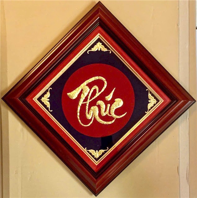 BỘ TRANH CHỮ VÀNG 18K TẠI ĐỒ ĐỒNG VIỆT CẦN THƠ