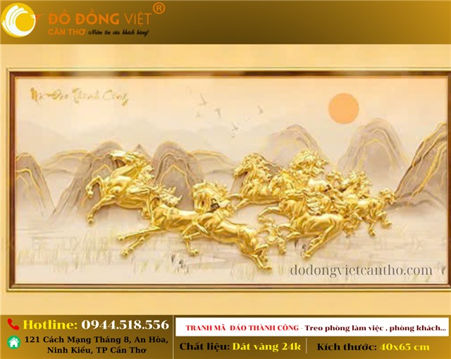 MẠNH MẼ VÀ LUÔN TIẾN VỀ PHÍA TRƯỚC NHƯ NHỮNG CHÚ NGỰA TRONG TRANH MÃ ĐÁO THÀNH CÔNG VÀNG 24K