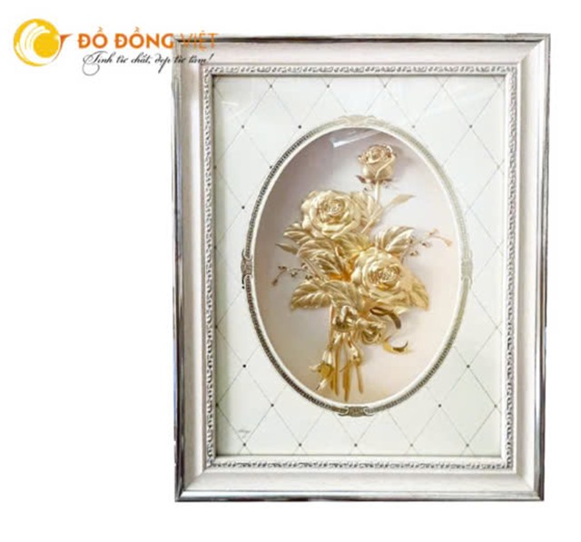 QUỐC TẾ PHỤ NỮ TẶNG TRANH HOA HỒNG VÀNG 24K CHO NGƯỜI PHỤ NỮ CỦA MÌNH