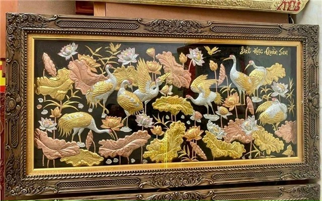 TRANH BÁT HẠC QUẦN SEN – TÁC PHẨM NGHỆ THUẬT ĐẦY Ý NGHĨA 