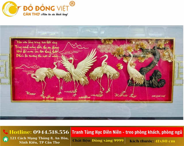 TRANH TÙNG HẠC DIÊN NIÊN – BIỂU TƯỢNG CỦA SỰ TRƯỜNG TỒN VÀ THỊNH VƯỢNG