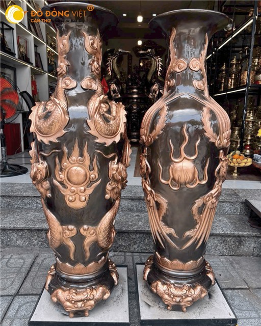 CẶP LỤC BÌNH ĐỒNG ĐỎ – VẬT PHẨM PHONG THỦY SANG TRỌNG CHO KHÔNG GIAN SỐNG ĐẲNG CẤP