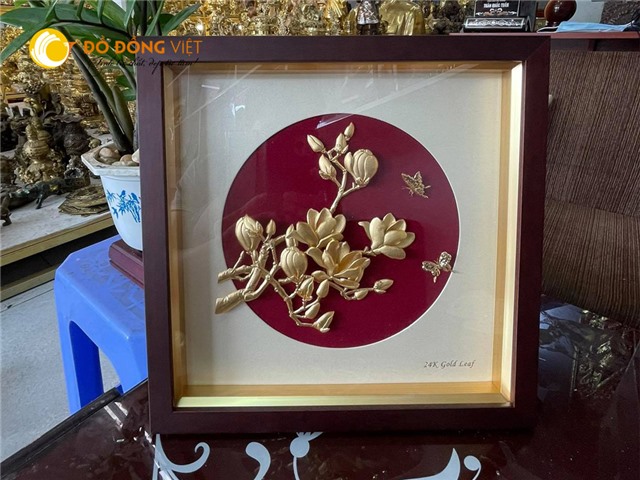 TRANH HOA LAN DÁT VÀNG 24K – VẺ ĐẸP THANH CAO CHO KHÔNG GIAN SỐNG ĐẲNG CẤP