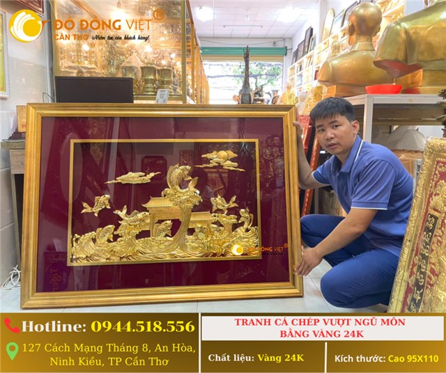 TRANH CÁ CHÉP VƯỢT VŨ MÔN – BIỂU TƯỢNG VƯỢT KHÓ THÀNH CÔNG, MAY MẮN ĐẦY NHÀ