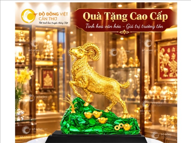 MẪU TƯỢNG DÊ VÀNG PHONG THỦY CAO CẤP – QUÀ TẶNG MAY MẮN, TÀI LỘC