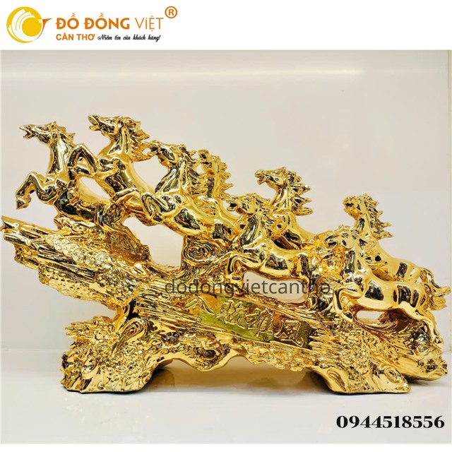 TƯỢNG BÁT MÃ DÁT VÀNG – KIỆT TÁC PHONG THỦY KHƠI NGUỒN CÔNG DANH