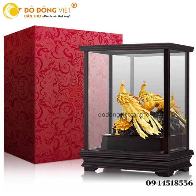 TƯỢNG ĐÔI CHIM CÔNG DÁT VÀNG – QUÀ TẶNG TÂN HÔN Ý NGHĨA, BIỂU TƯỢNG TÌNH YÊU VĨNH CỬU