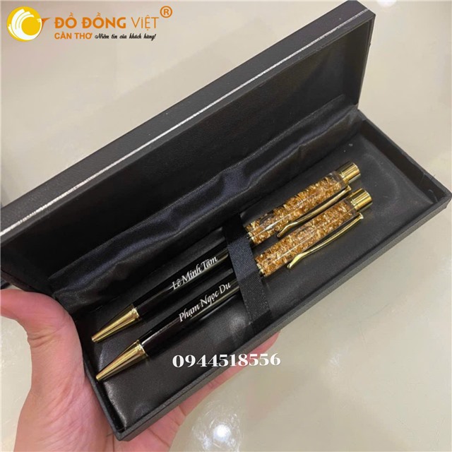 BÚT KÝ LÁ VÀNG 24K TỪ ĐỒ ĐỒNG VIỆT CẦN THƠ – KHẮC GHI DẤU ẤN, NÂNG TẦM ĐẲNG CẤP