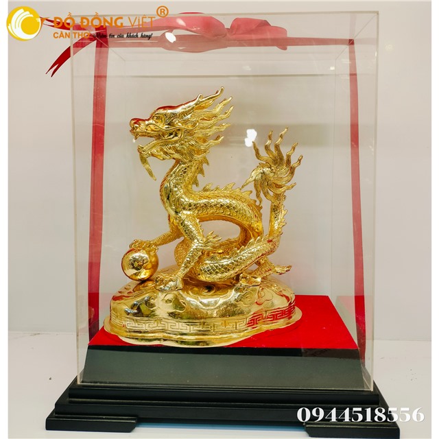 TƯỢNG RỒNG PHONG THỦY DÁT VÀNG – LINH VẬT TỐI CAO KHAI VẬN LONG KHÍ