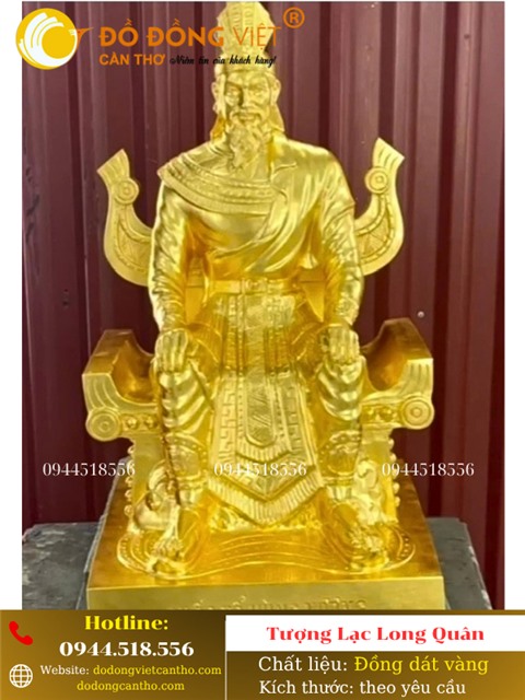 TƯỢNG LẠC LONG QUÂN DÁT VÀNG – KHẲNG ĐỊNH CỘI NGUỒN, HỘI TỤ KHÍ THIÊNG