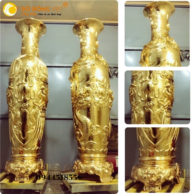 CẶP LỘC BÌNH DÁT VÀNG 24K – HỘI TỤ TÀI LỘC, PHÚ QUÝ VÀ BÌNH AN CHO GIA CHỦ