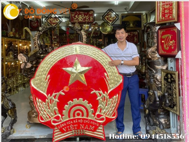 Quốc Huy Treo Tường Cao Cấp – Biểu Tượng Thiêng Liêng Cho Cơ Quan, Đơn Vị Và Không Gian Trang Trọng