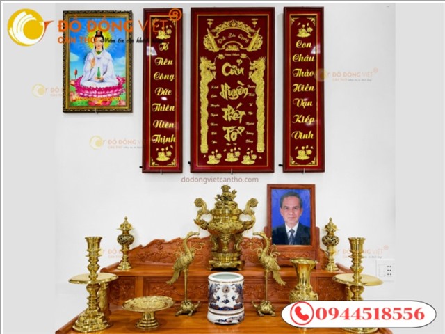 Bộ Lư Đồng Và Bộ Cửu Huyền Thất Tổ Tại Cái Răng – Không Gian Thờ Cúng Trang Nghiêm, Đẳng Cấp