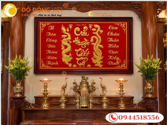 Tranh Cửu Huyền Thất Tổ Khánh Vàng – Tôn Vinh Cội Nguồn, Giữ Gìn Truyền Thống