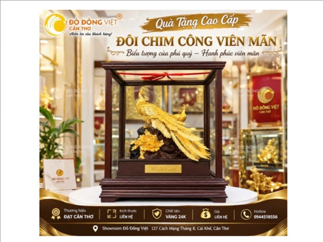 QUÀ TẶNG CAO CẤP – ĐÔI CHIM CÔNG VIÊN MÃN