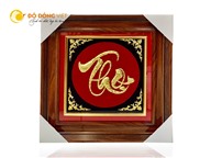 Tranh chữ Thọ bằng đồng mạ vàng làm quà tặng tân gia ý nghĩa