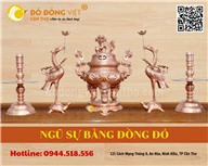 NGŨ SỰ BẰNG ĐỒNG ĐỎ – SỰ LỰA CHỌN TINH TẾ CHO KHÔNG GIAN THỜ CÚNG