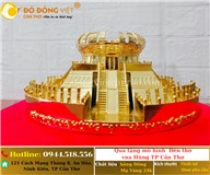 MÔ HÌNH ĐỀN THỜ VUA HÙNG DÁT VÀNG 24K – QUÀ TẶNG NGÀY GIỖ TỔ Ý NGHĨA