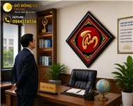 Tranh Chữ Tâm Bằng Vàng 18K – Biểu Tượng Phong Thủy Sang Trọng Và Đẳng Cấp