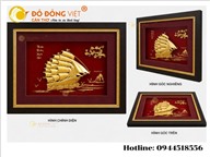 Tranh Thuận Buồm Xuôi Gió Mạ Vàng 24K Sang Trọng