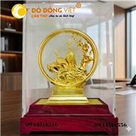 TƯỢNG ĐÔI CHIM CÔNG VÀNG 24K – VẬT PHẨM PHONG THỦY THU HÚT TÀI LỘC, HẠNH PHÚC